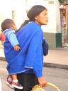 Lady with baby.